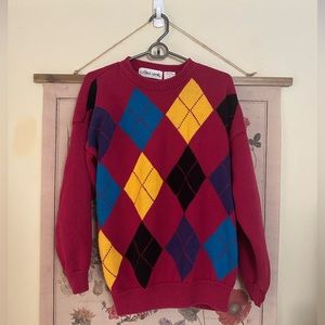 Celina Yang argyle sweater🧶